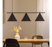 Eko-Light Capital pendant light, black, 3-bulb, Ø 32 cm, GX53