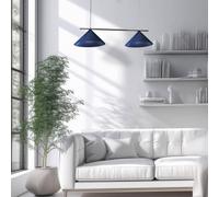 Eko-Light Capital pendant light, blue, 2-bulb, Ø 46 cm, GX53