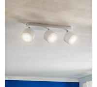 Eko-Light Cloudy ceiling spotlight, 3-bulb, white