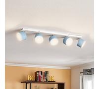 Eko-Light Cloudy ceiling spotlight, 5-bulb, blue