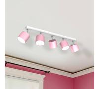 Eko-Light Cloudy ceiling spotlight, 5-bulb, pink