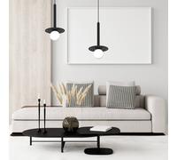 Eko-Light Futura pendant light, black/white, 1-bulb