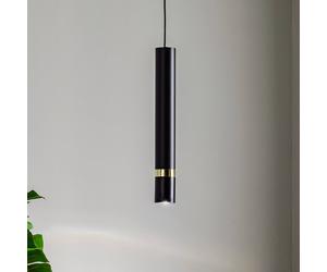 Eko-Light Joker pendant light, black/gold, 1-bulb