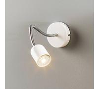 Eko-Light Maxi wall light with flexible arm, white