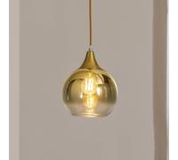 Eko-Light Monte pendant light in glass, 1-bulb, gold