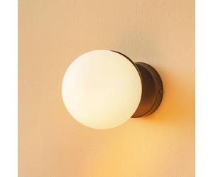Eko-Light Sfera wall light, 1-bulb, glass/black