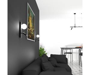 Eko-Light Sirio wall light with adjustable spot, 2-bulb