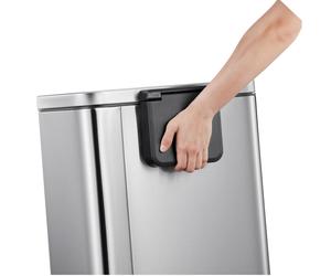 EKO Madison 25+20L Recycling Bin - Chrome