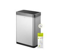 EKO Mirage 20/20L Stainless Steel Sensor Recycling Bin Silver