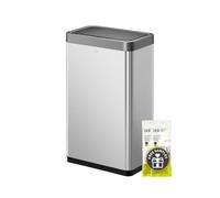 EKO Mirage X 80 Liter / 21.1 Gallons Motion Sensor Trash can, Brushed Stainless Steel