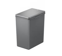 EKO Morandi 20L Kitchen Bin with Touch Open Lid and Removable Inner Rim, Ideal Plastic Bins with Interlock Modular for Kitchen Recycling Solutions,Dark Grey