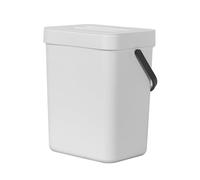 EKO Puro Hanging Caddy,Wall Mountable or Hanging Bin for Compostable Waste,Perfect for Kitchen & Home, 3 Litre (White)