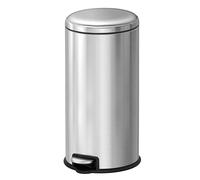 EKO Serene | 30L Stainless Steel Anti-fingerprint Kitchen Trash Can with Pedal and Soft Close | Stylish and Functional Rectangular Waste Bin for Modern Kitchen