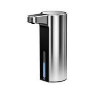 EKO Soap Dispenser, Acrylonitrile Butadiene Styrene (ABS), Chrome Metallic, 9 oz
