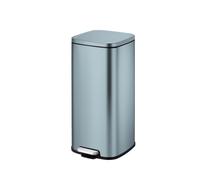 EKO Stella Pedal Bin 30 Litres, Stainless Steel Step Bin with Soft Close Lid, Removable Inner Bucket, Perfect for Kitchen, Home, Office, Titanium Blue