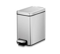 Eko Stella Stainless Steel Slim Pedal Bin 6L White