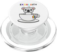 EKOALAITY Gay Pride, Cute Koala Tea Cup, Rainbow Flag PopSockets PopGrip for MagSafe