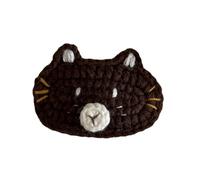 Ekoama 1PC Handmade Yarn Crochet Hair Clip Lovely Dog Cats Design for Kids Teens and Adults Soft and Comfortable Hairpin