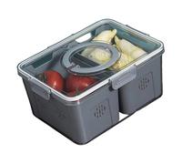 Ekoama Divided Food Storage Container Featuring Adjustable Compartments and Seal for Extended Freshing Preservation