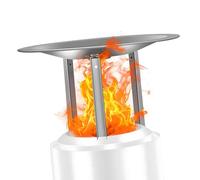 Ekoama Easy Install Heat Divertor with Tool Complimentary Arrange Maximizes Warmth Diameter for Transportable Firepit Use Firepit Heat Divertor