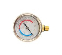 Ekoama High Accuracy Shock Absorbing Liquid Filled Pressure Measurement Device For Pool Sand Container Featuring Metal Housing