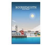 EKOAW Landscape Paint by Numbers for Adults,Bournemouth Professional Football Club DIY Color Oil Painting Paints,Home Wall Decor 40x50cm