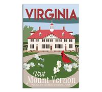 EKOAW Landscape Paint by Numbers for Adults,George Washington Virginia Mount Vernon DIY Color Oil Painting Paints,Home Wall Decor 20x30cm