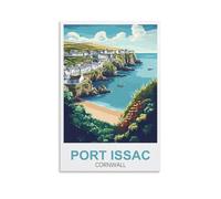 EKOAW Paint by Number Kits for Adults Beginners,Port Issac Cornwall Beginner, DIY Canvas Painting Gift Kits for Home Decoration 40x50cm