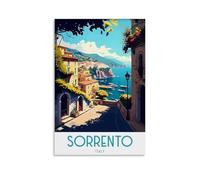 EKOAW Paint by Number Kits for Adults Beginners,Sorrento Italy Beginner, DIY Canvas Painting Gift Kits for Home Decoration 20x30cm