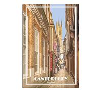EKOAW Paint by Numbers for Adults & Kids,Canterbury England Paint by Numbers for Adults Cityscape for Home Wall Decoration 20x30cm