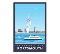 EKOAW Paint by Numbers for Adults Kits,Spinnaker Tower Portsmouth DIY Acrylic Oil Painting by Number for Home Wall Decor Gift 40x50cm