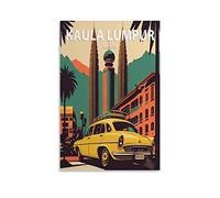 EKOAW Paint by Numbers for Adults,Kuala Lumpur Malaysia Simple Painting Kits for Kids for Gift Home Wall Decor 50x60cm