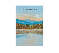 EKOAW Paint by Numbers for Adults,Lake Winnipesaukee New Hampshire Painting by Number Kits On Canvas, Oil Painting Acrylic Paints, Home Wall Decor 40x50cm