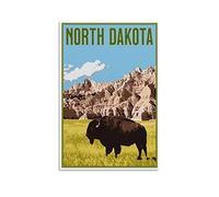 EKOAW Paint by Numbers for Adults,North Dakota Rocks DIY Acrylic Oil Painting Kits with Brushes for Home Wall Decor Gift 50x60cm