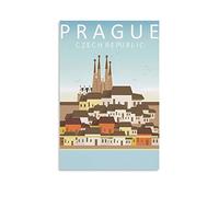 EKOAW Paint by Numbers for Adults,Prague Czech Republic Paint by Numbers Kits for Children, Kids Painting by Numbers Kit for Home Decoration 30x40cm