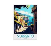 EKOAW Paint by Numbers for Adults,Sorrento Italy DIY Acrylic Painting Kit Art and Crafts Christmas Gifts for Home Wall Decor 40x50cm
