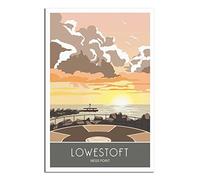 EKOAW Paint by Numbers for AdultsLowestoft Ness Point Suffolk Painting Acrylic Paint by Numbers for Adults Beginner Painting Kit 20x30cm