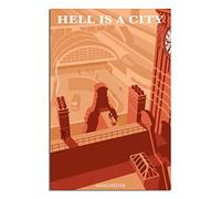 EKOAW Paint by Numbers for AdultsManchester Hell is A City Painting Acrylic Paint by Numbers for Adults Beginner Painting Kit 30x40cm