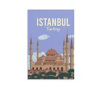 EKOAW Paint by Numbers for AdultsSultan Ahmed Mosque Istanbul Painting Acrylic Paint by Numbers for Adults Beginner Painting Kit 20x30cm