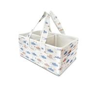 EKODE™ Baby Nappy Caddy Organiser - Nappy caddy basket for Baby Essentials and Car Caddy Organiser Changing Basket to keep all baby needs on the go: Toys, Diapers, Clothes, Bottles (Dreamy Clouds)