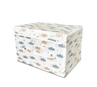 EKODE™ Baby Nappy Caddy Organiser - Nappy caddy basket for Baby Essentials and Car Caddy Organiser Changing Basket to keep all baby needs on the go: Toys, Diapers, Clothes, Bottles (Dreamy Clouds)