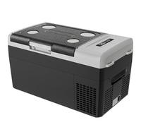 EKOJUCE - 12 Volt, 21 Quart (20L), 55°F to 66°F, 12/24V DC and 110-240V AC Portable Refrigerator for Camping, RV, Fishing, Travel, Home