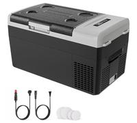 EKOJUCE 12 Volt Refrigerator, 32QT(30L) Compressor Electric Cooler, 12V fridge -4℉-68℉, Car Refrigerator 12/24V DC & 100-240V AC for Camping, Fishing, Travel, Home