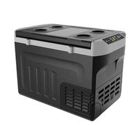 EKOJUCE 12 Volt Refrigerator, 32QT(30L) Compressor Electric Cooler, 12V fridge -4℉-68℉, Car Refrigerator 12/24V DC & 100-240V AC for Camping, Fishing, Travel, Home