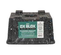 EKON OX BLOX Trailer Jack Block | RV and Camper Blocks for Any Tongue Jack, Post, Foot, or stabilizer (Round or Square) | Supports up to 10,000 lbs per Block, black (EKJS)