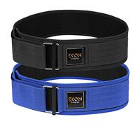 EKON Self-Locking Weight Lifting Belt Powerlifting, Cross Training Deadlifts Belt For Men & Women Back Support Belt (X-Large, Blue)