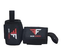 EKON WeightLifting Wrist Wraps with Thumb Loop - Wrist Support Braces for Men & Women Unisex - Weight Lifting, Xfit, Powerlifting, Strength Training Wrist Support For Boxing (Camo) (Black), One Size