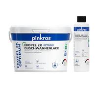 EKOPEL 2K-Optimum Bathtub Epoxy Paint - Odourless Resurfacing Coating for Bath Surfaces, 24-Hour Curing, White Gloss, No VOC