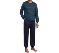 Ekouaer Mens Pyjamas Set Pjs Set with Cuffed Cosy Long Sleeve Lounge Wear Jersey Pajamas for Men Stripe Sleepwear with 2 Pockets Tartan Nightwear Checked 2 Piece Pijamas