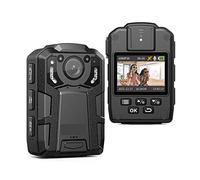 EKOUQIN Body Mounted Video Cameras, Body Worn Camera 4K GPS Track Supported 14~16 Hours Video Record 128GB IP67 Waterproof Body Mounted Camera with Night Vision